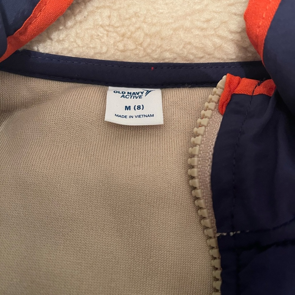 Old Navy Kids Navy and Orange Jacket Vest
